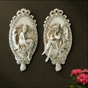 European Retro Resin Angel Ornaments Creative Wall Hangings Angel ofing wall to hang home decoration suspension Wall Decoration
European Retro Resin Angel Ornaments Creative Wall Hangings Angel ofing wall to hang home decoration suspension Wall Decoration