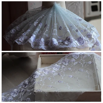 2yards/lot 20cm wide Embroidered Tulle Lace trim mesh lace trim~Light blue + gray ~lovely
2yards/lot 20cm wide Embroidered Tulle Lace trim mesh lace trim~Light blue + gray ~lovely