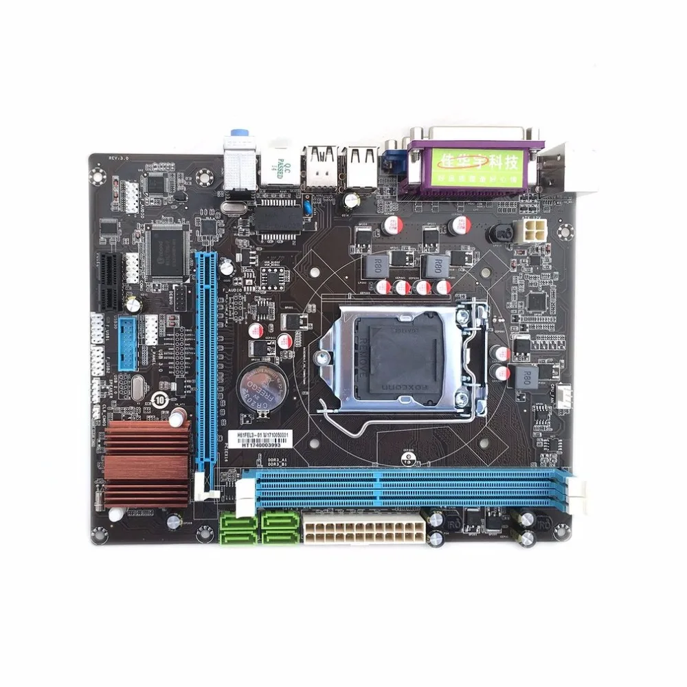 

Professional H61 Desktop Computer Mainboard Motherboard LGA 1155 Pin CPU Interface Upgrade USB2.0 VGA DDR3 1600/1333 Motherboard