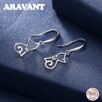 100% 925 Sterling Silver Cute Little Cat Drop Earrings For Women Sterling Silver Jewelry
100% 925 Sterling Silver Cute Little Cat Drop Earrings For Women Sterling Silver Jewelry