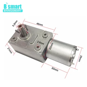 Bringsmart JGY-370 Worm Gear Motor 12 Volt Small Electric Motor 12v Dc Motor 6v Reducer 18v With Self-locking
Bringsmart JGY-370 Worm Gear Motor 12 Volt Small Electric Motor 12v Dc Motor 6v Reducer 18v With Self-locking
