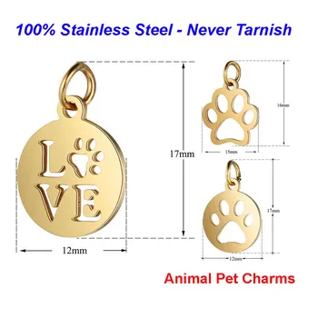 5pcs/lot 316L Stainless Steel Animal Paw Charms Dog Paw 100% Steel Diy Handmade Jewelry Finding supplies Cat Paw Pendant
5pcs/lot 316L Stainless Steel Animal Paw Charms Dog Paw 100% Steel Diy Handmade Jewelry Finding supplies Cat Paw Pendant