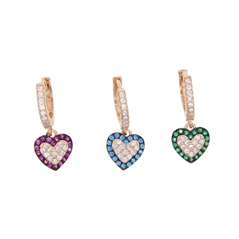 heart dangle drop earring micro pave sparking bling cz red green blue colorful 925 sterling silver charm earrings
heart dangle drop earring micro pave sparking bling cz red green blue colorful 925 sterling silver charm earrings