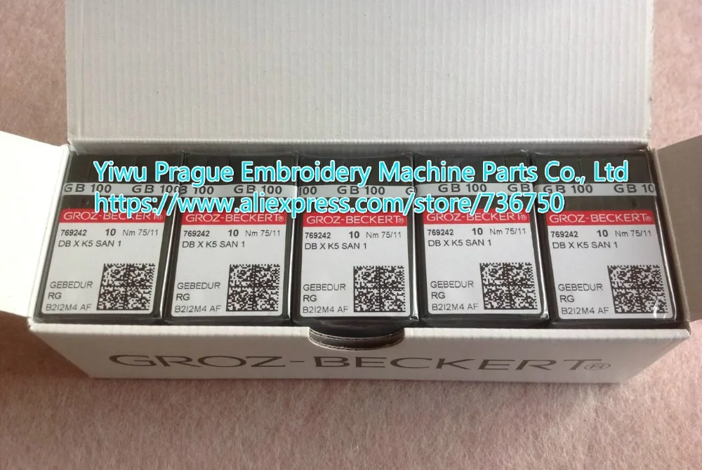 Original Groz Beckert embroidery needle DBXK5 DB X K5 SAN 1 for Tajima Barudan SWF and China embroidery machines / spare parts
Original Groz Beckert embroidery needle DBXK5 DB X K5 SAN 1 for Tajima Barudan SWF and China embroidery machines / spare parts