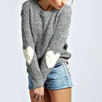 New Fashion Women Knitwear Jumper Sweaters Heart-shaped Spliced Knitted Autumn Winter Long Sleeve Female Pullover Tops 6Q1687
New Fashion Women Knitwear Jumper Sweaters Heart-shaped Spliced Knitted Autumn Winter Long Sleeve Female Pullover Tops 6Q1687