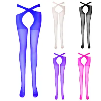 Womens Sexy Low Waist Open Crotch Tights Suspender Pantyhose Criss Cross Bandage Solid Color Lingerie Stockings Hollow Out Foote
Womens Sexy Low Waist Open Crotch Tights Suspender Pantyhose Criss Cross Bandage Solid Color Lingerie Stockings Hollow Out Foote