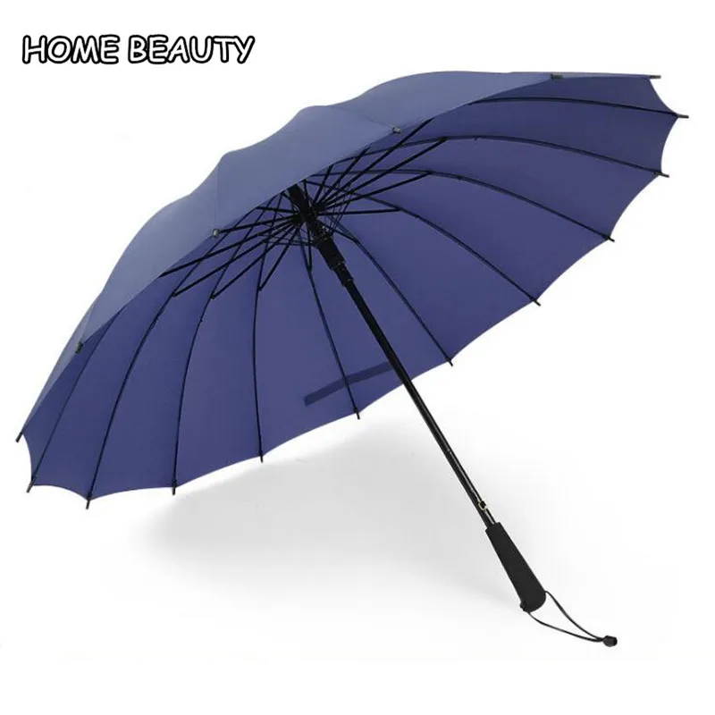 16 Ribs long handle windproof large umbrellas rain gear women men umbrella prevent rain parasol YS036
16 Ribs long handle windproof large umbrellas rain gear women men umbrella prevent rain parasol YS036