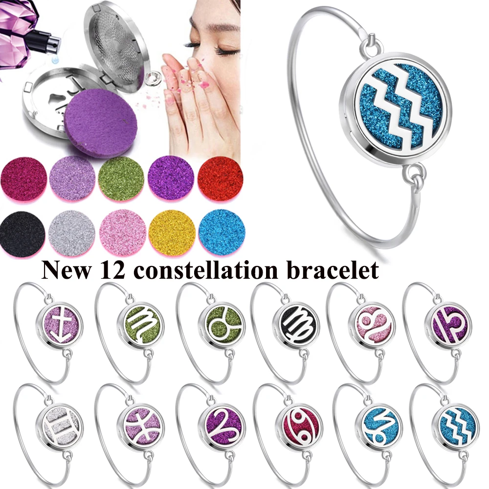 DropShiping 12 Constellation Aromatherapy Jewelry Essential Oil Diffuser Locket Bracelet Zodiac Bracelet for Women Men Jewelry
DropShiping 12 Constellation Aromatherapy Jewelry Essential Oil Diffuser Locket Bracelet Zodiac Bracelet for Women Men Jewelry