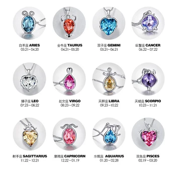 12 Constellations Pendant Virgo Capricorn Necklace Scorpio Taurus Leo Aries Signs Jewelry Accessories for Gift
12 Constellations Pendant Virgo Capricorn Necklace Scorpio Taurus Leo Aries Signs Jewelry Accessories for Gift