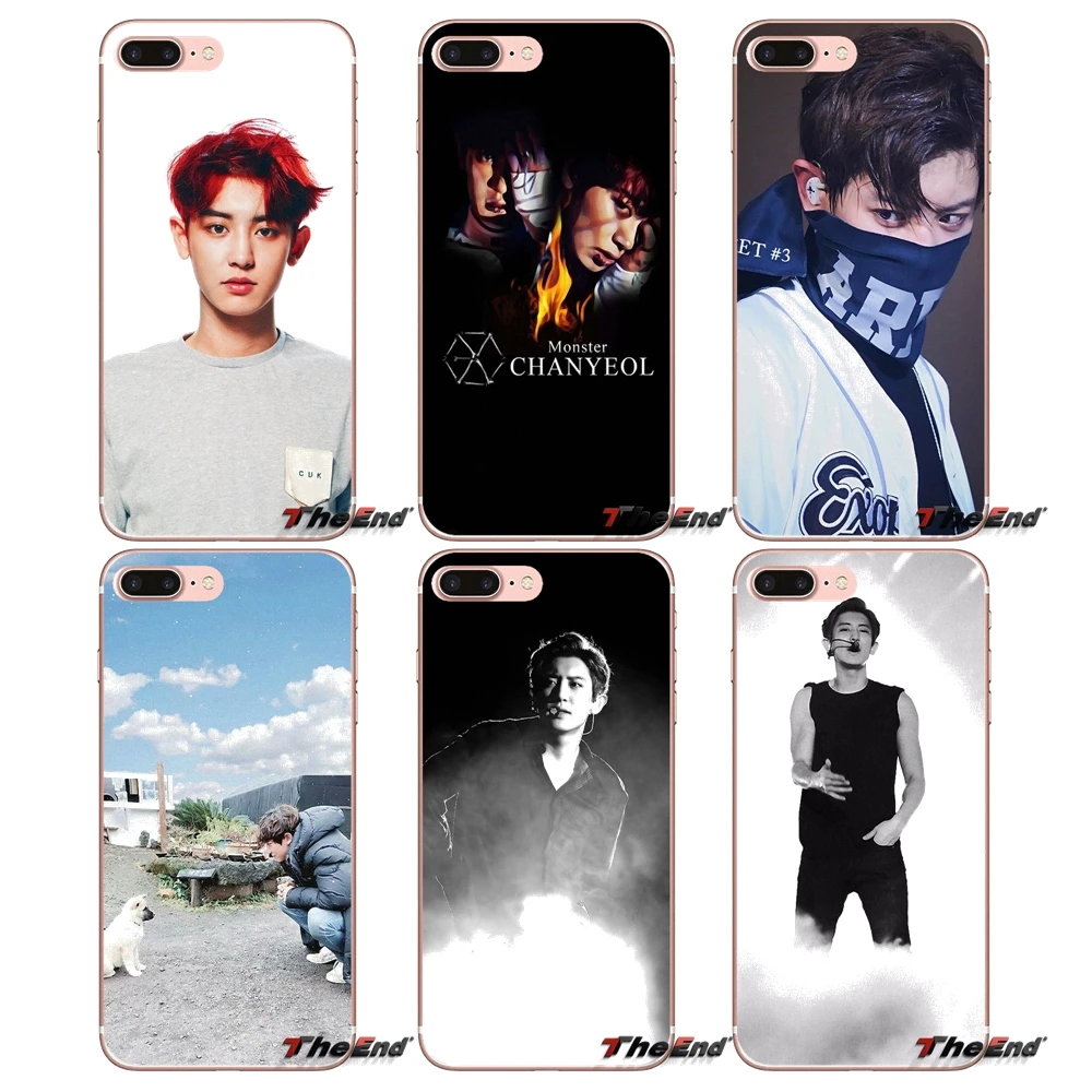 Для Apple IPhone X 4 4S 5 5S SE 5C 6 6s 7 8 плюс Plus Силиконовые чехлы Chanyeol Чан Ёль экзо | Мобильные