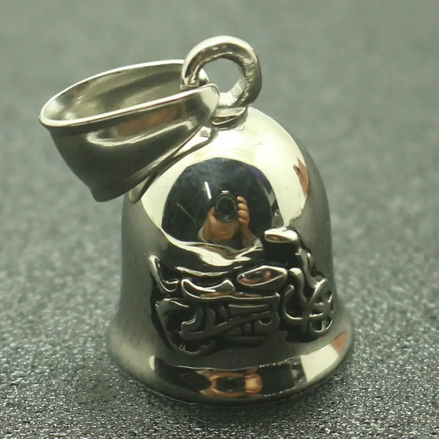 Retail Mens Boys 316L Stainlesss Steel Classic Polishing Silver Motorcycle Small and Exquisite Jingle Bell Pendant
Retail Mens Boys 316L Stainlesss Steel Classic Polishing Silver Motorcycle Small and Exquisite Jingle Bell Pendant