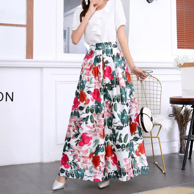 Summer Skirts Womens 2019 Fashion Ladies Floral Printed High Waisted A-Line Long Maxi Skirt with Pockets Plus size Ankle-Length
Summer Skirts Womens 2019 Fashion Ladies Floral Printed High Waisted A-Line Long Maxi Skirt with Pockets Plus size Ankle-Length