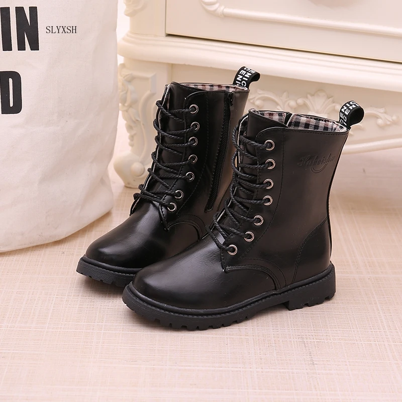 Boys/Girls Lace-up Boots 2018 autumn winter waterproof knight single boots warm Older children snow boots Kids sneakers
Boys/Girls Lace-up Boots 2018 autumn winter waterproof knight single boots warm Older children snow boots Kids sneakers
