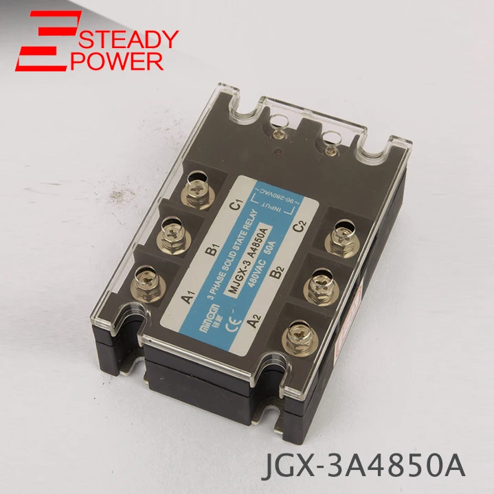Three Phase Solid State Relay DC Control AC MJGX-3D4850A 50A Actually 3-32VDC TO 24-380VAC SSR 50DA 50AA Solid State Relay
Three Phase Solid State Relay DC Control AC MJGX-3D4850A 50A Actually 3-32VDC TO 24-380VAC SSR 50DA 50AA Solid State Relay