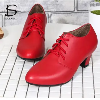 New Style Women Lace Up Latin Dance Shoes Autumn Winter Square Ballroom Dance Shoes Soft Bottom Ladies Tango Salsa Dancing Shoes
New Style Women Lace Up Latin Dance Shoes Autumn Winter Square Ballroom Dance Shoes Soft Bottom Ladies Tango Salsa Dancing Shoes