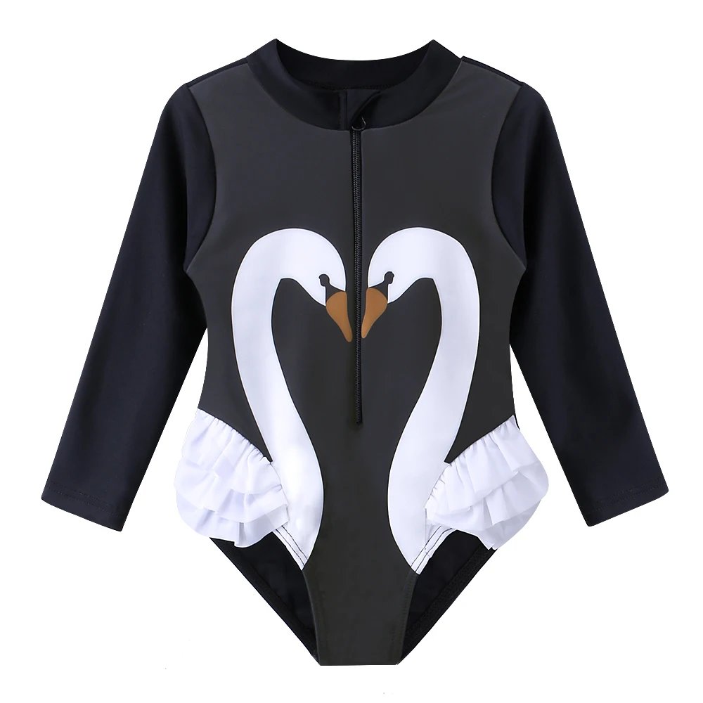 BAOHULU Cute Swan Pattern Black Toddler&Infant Girls Swimwear UV50+ Baby Girl Swimsuit One Pieces Children Bathing Suit Bodysuit
BAOHULU Cute Swan Pattern Black Toddler&Infant Girls Swimwear UV50+ Baby Girl Swimsuit One Pieces Children Bathing Suit Bodysuit