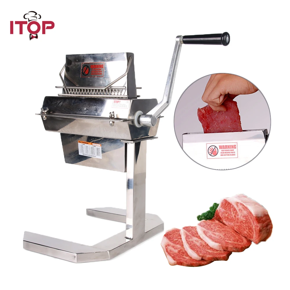 ITOP Manual 7'' Meat Tenderizer Stainless Steel Steak Beaf Tenderization Machine Commercial Kitchen Tools 14*2/20*2/37*2 Blades
ITOP Manual 7'' Meat Tenderizer Stainless Steel Steak Beaf Tenderization Machine Commercial Kitchen Tools 14*2/20*2/37*2 Blades