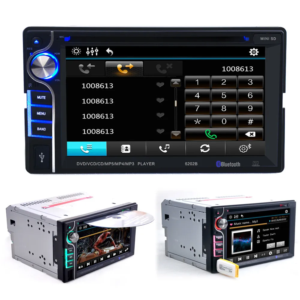 Car Player Android Double 2 Din 6.2" In Dash Stereo Car DVD CD Player Bluetooth Radio Car Multimedia Player
Car Player Android Double 2 Din 6.2" In Dash Stereo Car DVD CD Player Bluetooth Radio Car Multimedia Player