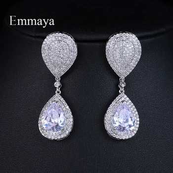 Emmaya Female Fashion Earrings Wedding party Jewelry Luxury Clear Cubic Zircon Bridal Heavy Earrings Silvery color Wedding
Emmaya Female Fashion Earrings Wedding party Jewelry Luxury Clear Cubic Zircon Bridal Heavy Earrings Silvery color Wedding