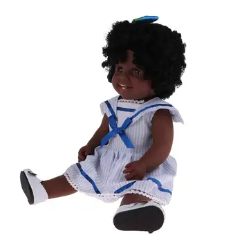 45cm 18inch Vinyl Lifelike African Girl Doll Reborn Baby Doll Toys Birthday Christmas Gift for Children Kids Toddler
45cm 18inch Vinyl Lifelike African Girl Doll Reborn Baby Doll Toys Birthday Christmas Gift for Children Kids Toddler
