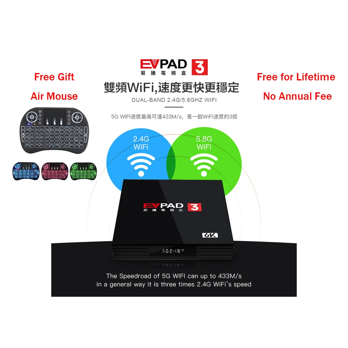 EVPAD 3 3S 3Plus 3Max Android tv box Free Keypad IPTV Chinese Korea Japan Taiwan Singapore Malay, Replace Singapore fibre tv box
EVPAD 3 3S 3Plus 3Max Android tv box Free Keypad IPTV Chinese Korea Japan Taiwan Singapore Malay, Replace Singapore fibre tv box