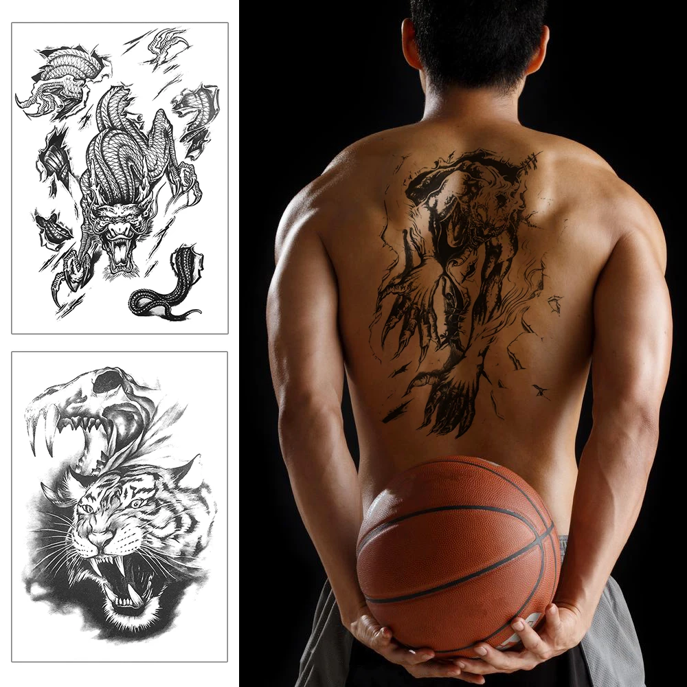 1 pc 8 Styles Black Animals and Word Leg Arm Decal Temporary Tattoo Stickers Waterproof Long lasting Fashion Men Woman
1 pc 8 Styles Black Animals and Word Leg Arm Decal Temporary Tattoo Stickers Waterproof Long lasting Fashion Men Woman