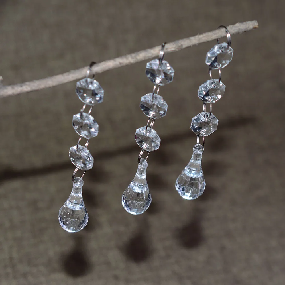 12pcs Cear Acrylic Crystal Beads Sparkling Droplet Wedding Pendant Garland Chandelier Tree Hanging Curtain Decoration
12pcs Cear Acrylic Crystal Beads Sparkling Droplet Wedding Pendant Garland Chandelier Tree Hanging Curtain Decoration