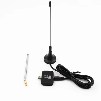 

TV Antenna DVB-T2 TV Receiver Digital Micro USB Tuner for Android Pad with OTG DVB T2 DVB-T PAD HD TV Stick with Dual Antenna
