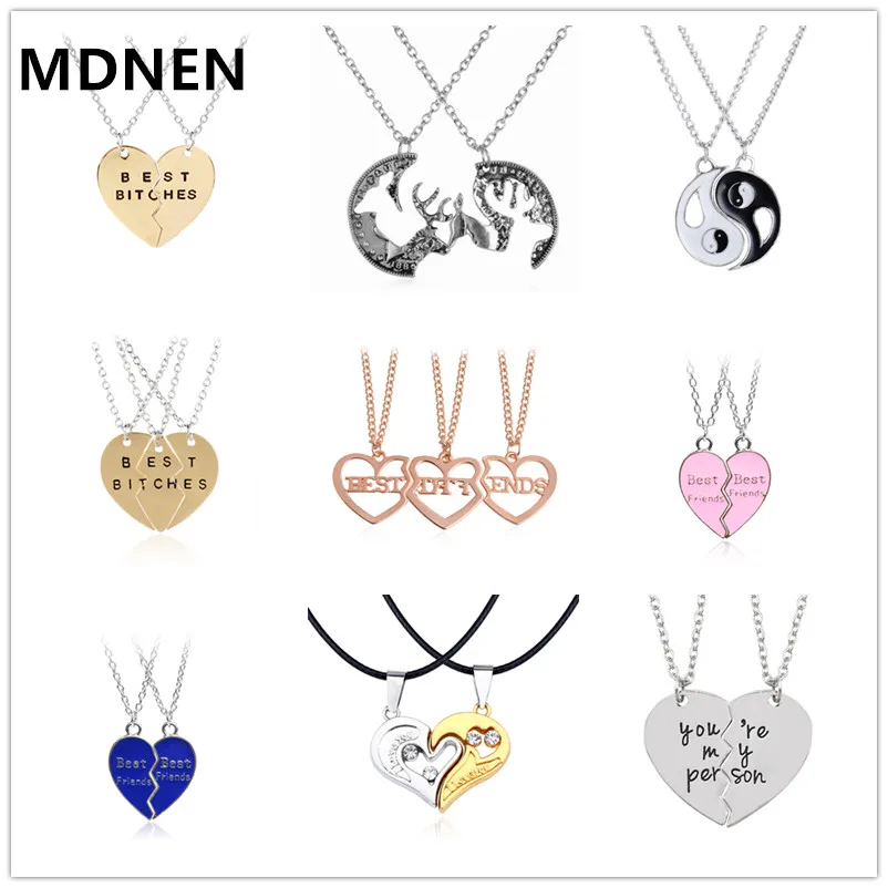 2 PCS Best Friends Heart Necklace Jewelry Yin Yang Tai Chi Pendant Couples Necklaces&Pendants Unisex Lovers Valentine's Gift
2 PCS Best Friends Heart Necklace Jewelry Yin Yang Tai Chi Pendant Couples Necklaces&Pendants Unisex Lovers Valentine's Gift