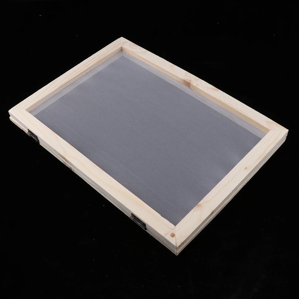 Traditional Wooden Paper Making Papermaking Mould Frame Screen Tool 2 In 1 for Handmade DIY Paper Crafts 18x12.5cm
Traditional Wooden Paper Making Papermaking Mould Frame Screen Tool 2 In 1 for Handmade DIY Paper Crafts 18x12.5cm