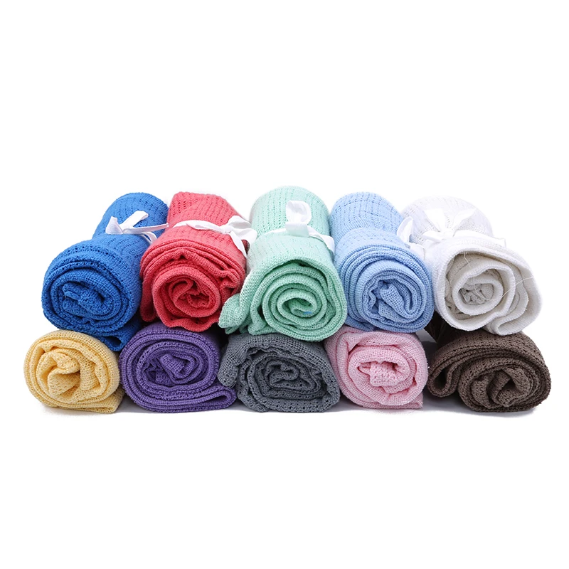 Newborn Baby Blankets Super Soft Cotton Crochet Summer 90*70cm Sleeping Bed Supplies Hole Wrap Air-conditioning blanket for Baby
Newborn Baby Blankets Super Soft Cotton Crochet Summer 90*70cm Sleeping Bed Supplies Hole Wrap Air-conditioning blanket for Baby