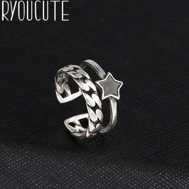 Богемные винтажные кольца звезда серебряного цвета для женщин Bijoux модные