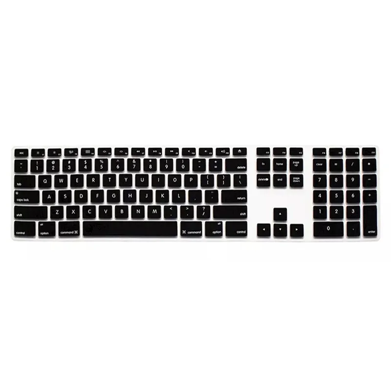 Силиконовый тонкий защитный чехол для клавиатуры с цифровой клавиатурой Apple iMac
