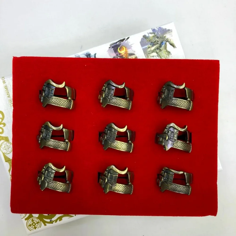 9pcs/set Cartoon Attack on Titan Eren Jaeger cosplay jewelry metal ring finger ring
9pcs/set Cartoon Attack on Titan Eren Jaeger cosplay jewelry metal ring finger ring