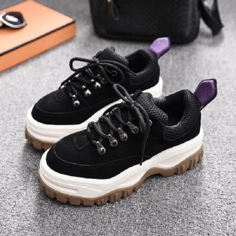 2019 spring new fashion women's shoes leather lace casual thick platform shoes wild high-heeled shoes tide
2019 spring new fashion women's shoes leather lace casual thick platform shoes wild high-heeled shoes tide