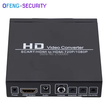 SCART+HDMI to HDMI+Digatal SCART to HDMI Audio Converter 720P 1080P high-definition HDMI signal Video Converter