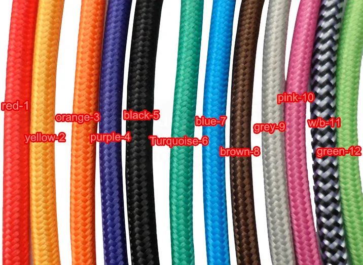 Free shipping many colors UL certificate Coloured ROUND Braided Fabric Cable. Lighting Lamp Flex. Vintage Industrial
Free shipping many colors UL certificate Coloured ROUND Braided Fabric Cable. Lighting Lamp Flex. Vintage Industrial