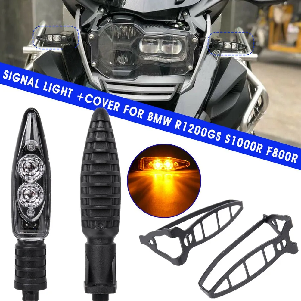 Front Turn Indicator Signal LED Lights & Grill Protector Guard Cover For BMW R1200GS F800GS S1000RR F800R K1300S F800ST R nine T
Front Turn Indicator Signal LED Lights & Grill Protector Guard Cover For BMW R1200GS F800GS S1000RR F800R K1300S F800ST R nine T