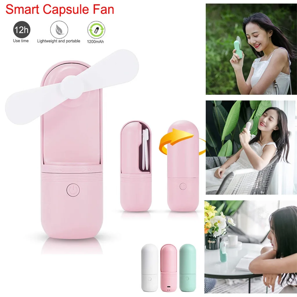 Usb Pocket Fold Fans Electric Portable Hold Small Fans Originality Small Household Electrical Cute Capsule Cartoon Small Fan
Usb Pocket Fold Fans Electric Portable Hold Small Fans Originality Small Household Electrical Cute Capsule Cartoon Small Fan
