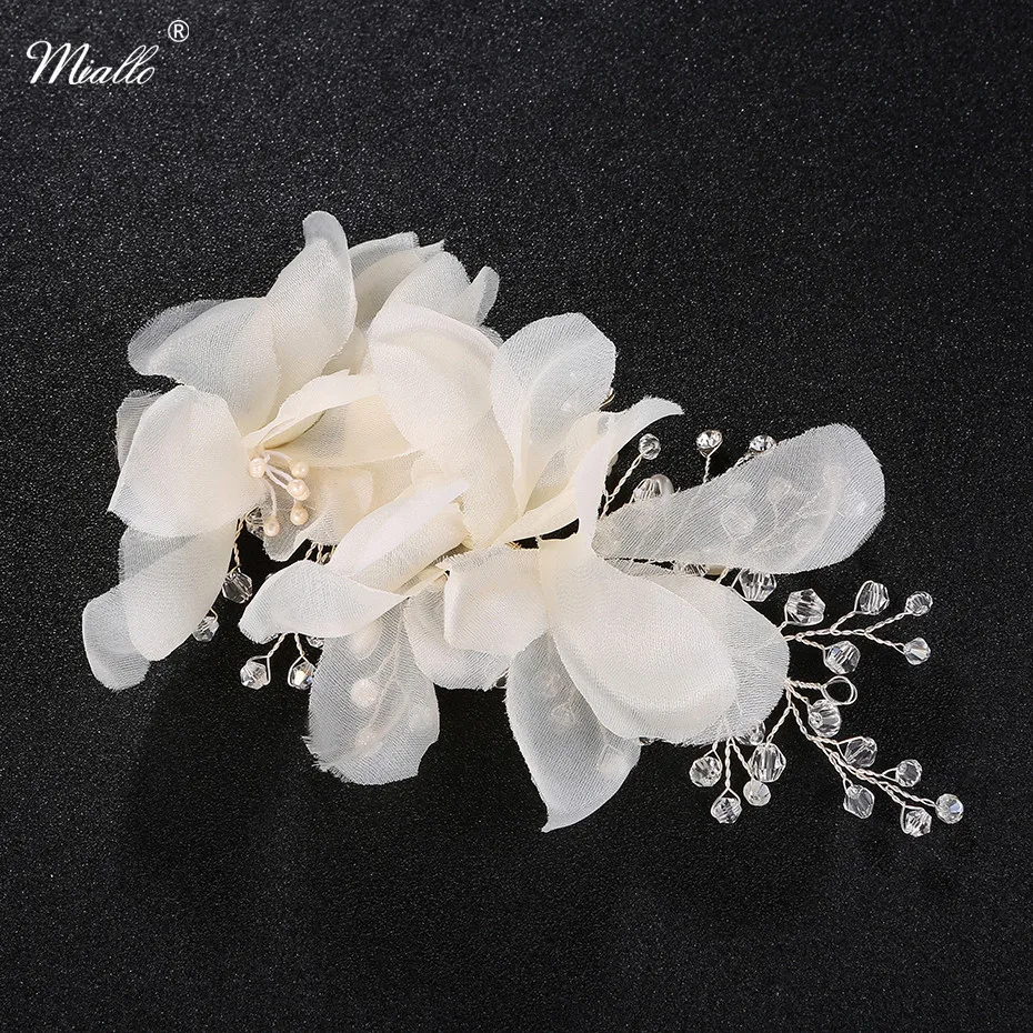 Miallo Ivory White Lace Pearls Barrettes Fashion Wedding Hairwear Bride Hair Jewelry Accessories Bridal Headdress Hairpins
Miallo Ivory White Lace Pearls Barrettes Fashion Wedding Hairwear Bride Hair Jewelry Accessories Bridal Headdress Hairpins