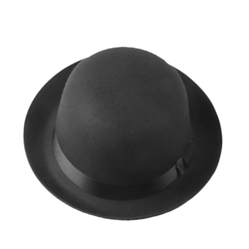 LUCKYLIANJI Retro Hard Felt Women Men Fold Brim Billycock Round Top Crown Bowler Derby Hat (One Size:57cm)
LUCKYLIANJI Retro Hard Felt Women Men Fold Brim Billycock Round Top Crown Bowler Derby Hat (One Size:57cm)