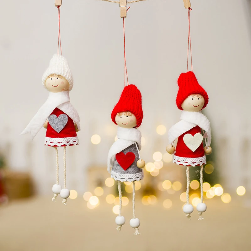 Cute Angel Girl Christmas Tree Decoration Special For Home Kawaii Snowman Hearted Ornament Gift Wood Dolls Xmas Decorative Gifts
Cute Angel Girl Christmas Tree Decoration Special For Home Kawaii Snowman Hearted Ornament Gift Wood Dolls Xmas Decorative Gifts