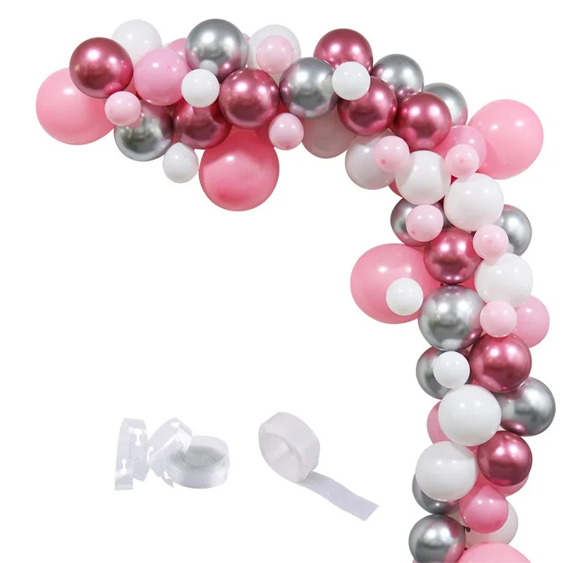 85pcs Mixed Pink Silver Latex Balloon Garland For Wedding Decoration Baby Birthday Party Balloons Valentine's Day Dropshipping
85pcs Mixed Pink Silver Latex Balloon Garland For Wedding Decoration Baby Birthday Party Balloons Valentine's Day Dropshipping