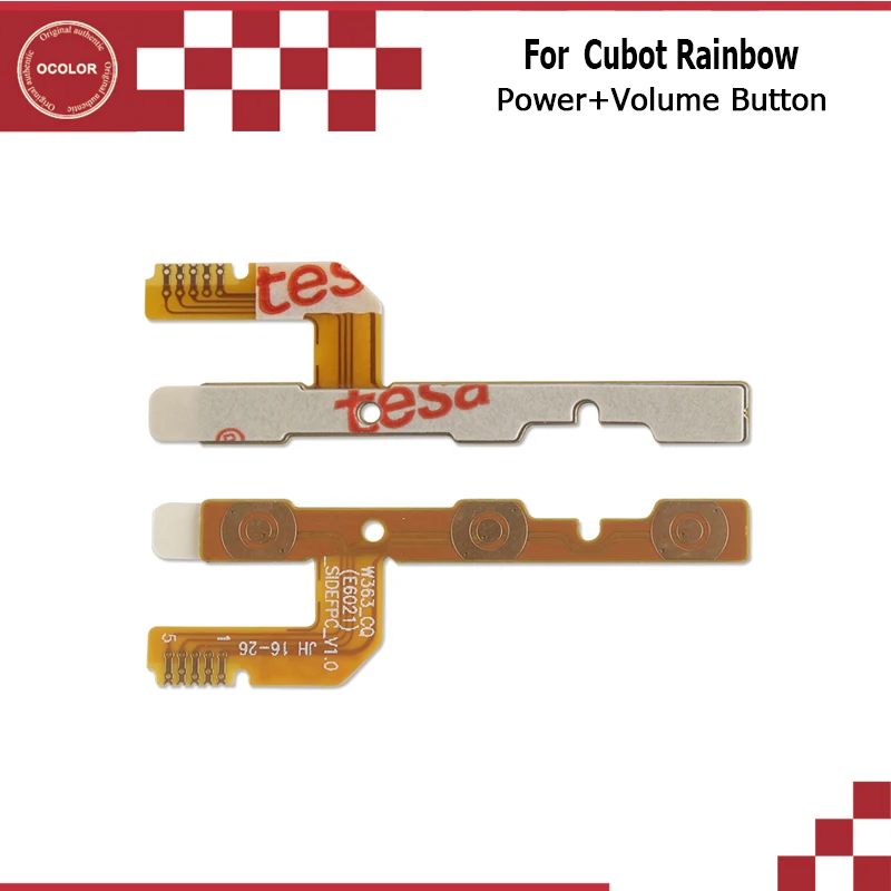 ocolor Power On/Off Button For Cubot Rainbow Manito Dinosaur Side Button Power+Volume Button FPC Flex Cable Replacement Parts
ocolor Power On/Off Button For Cubot Rainbow Manito Dinosaur Side Button Power+Volume Button FPC Flex Cable Replacement Parts