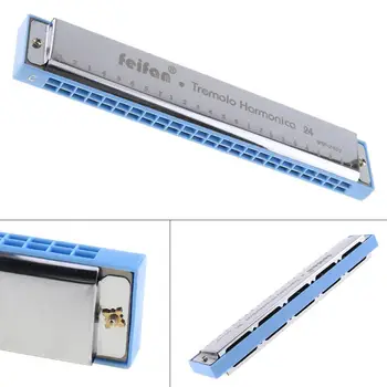 Metal 24 Holes Complex Tone Professional Blues Harmonica Wind Instrument for Beginners
Metal 24 Holes Complex Tone Professional Blues Harmonica Wind Instrument for Beginners
