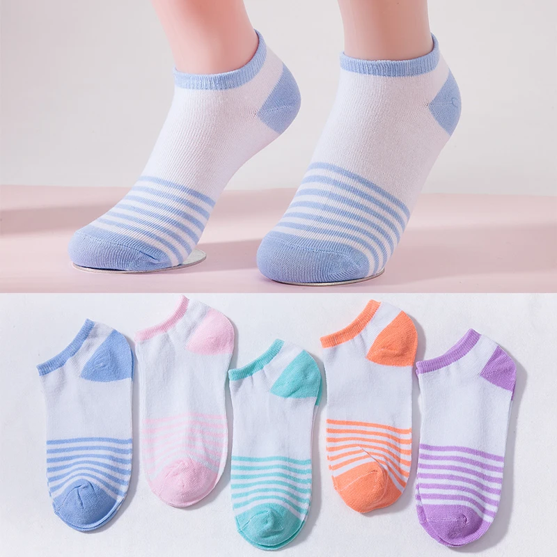 5 colors Women Ankle Socks Girls Stripes Boat Socks Fashion Lady Summer New Short Casual Socks
5 colors Women Ankle Socks Girls Stripes Boat Socks Fashion Lady Summer New Short Casual Socks