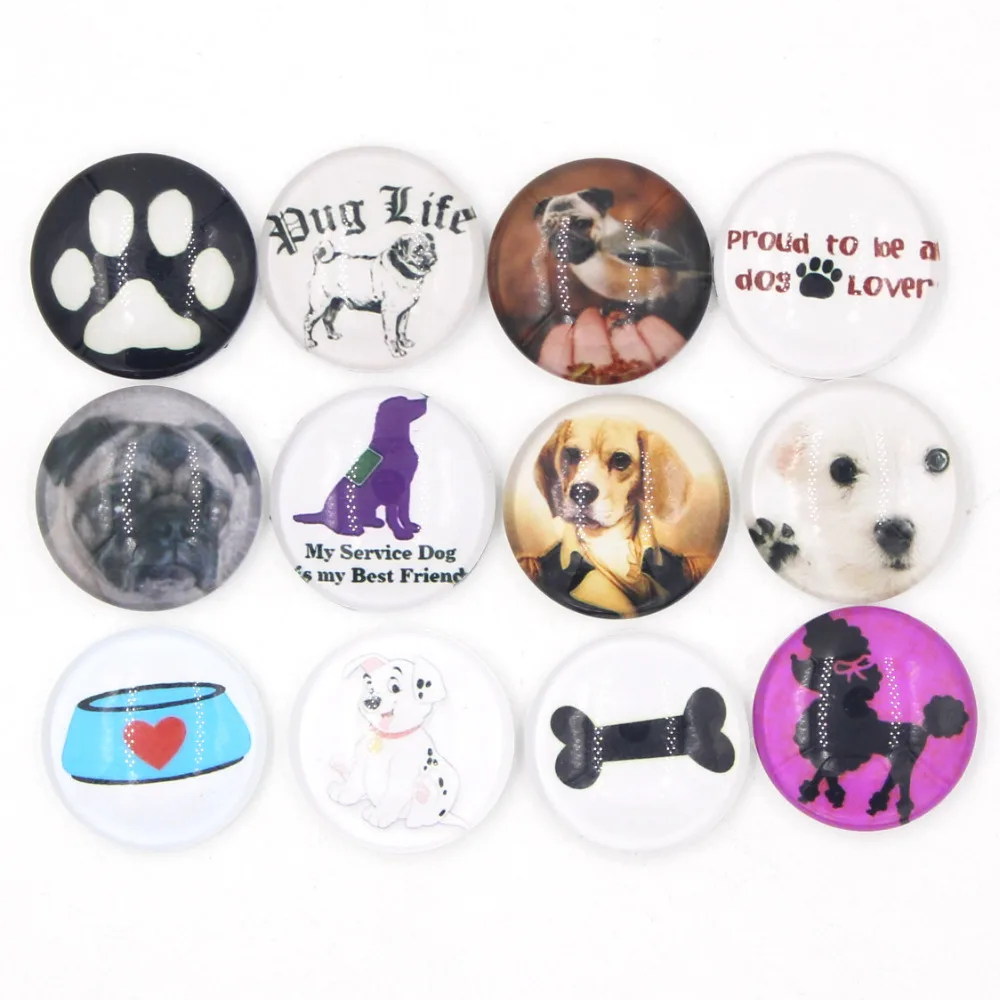 24pcs/lot Interchangeable DIY 18mm Cabochon Glass Animal Pet Dog Button for Interchangeable Bracelet Necklace Earring Jewelry
24pcs/lot Interchangeable DIY 18mm Cabochon Glass Animal Pet Dog Button for Interchangeable Bracelet Necklace Earring Jewelry