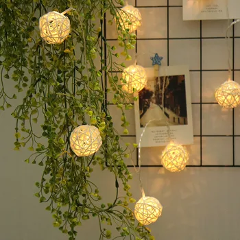 Luminaria Led Rattan Balls Fairy String Decorative Lights Battery Operated Christmas Outdoor Patio Garland Wedding Decoration
Luminaria Led Rattan Balls Fairy String Decorative Lights Battery Operated Christmas Outdoor Patio Garland Wedding Decoration