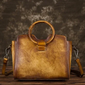 Genuine Leather Women Bag Tote Purse Cross Body Handbag Brush Color Vintage Wing Pouch Flap Messenger Top Handle Shoulder Bag
Genuine Leather Women Bag Tote Purse Cross Body Handbag Brush Color Vintage Wing Pouch Flap Messenger Top Handle Shoulder Bag