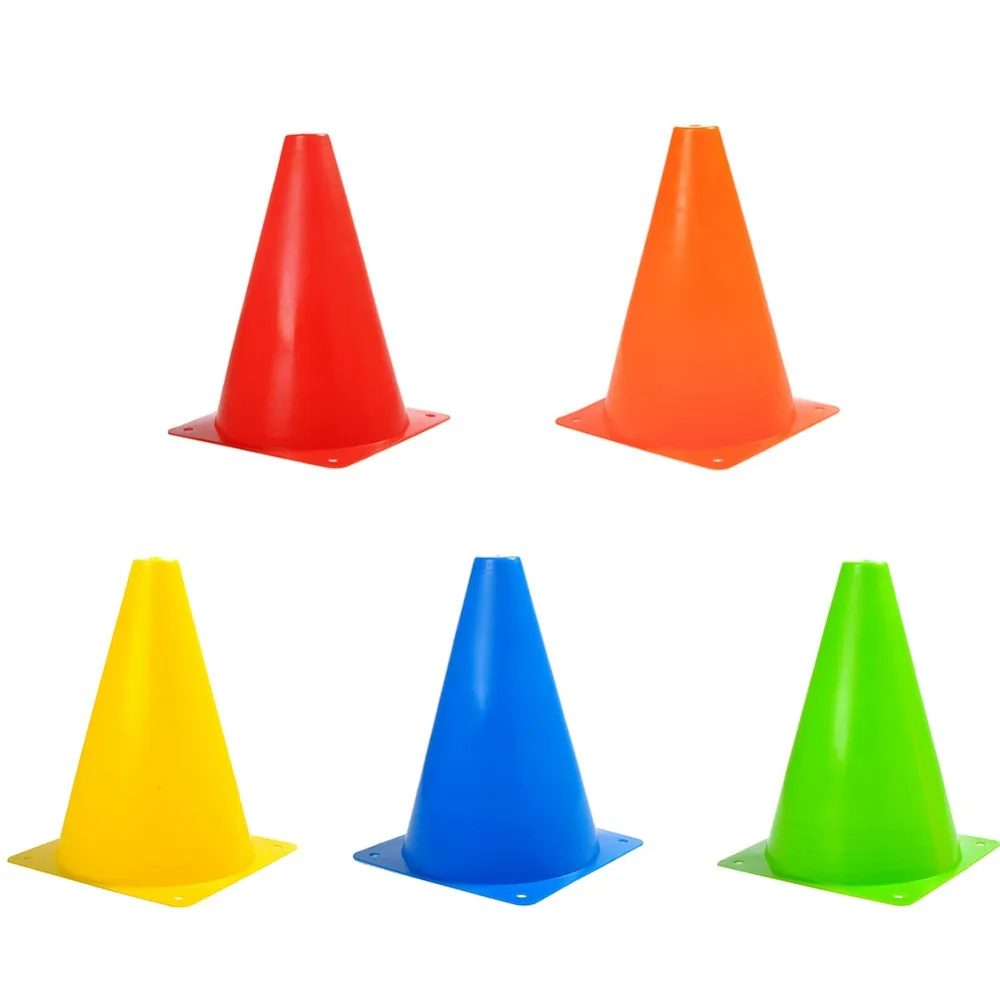 

High Quality 18cm Plastic Colorful Durable Aid Soccer Training Cones Stackable Boundaries Barrier #276701